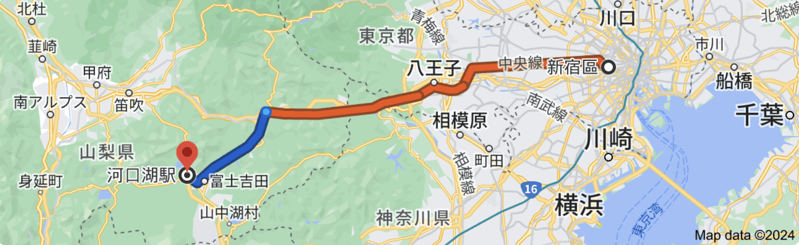 新宿來回河口湖
